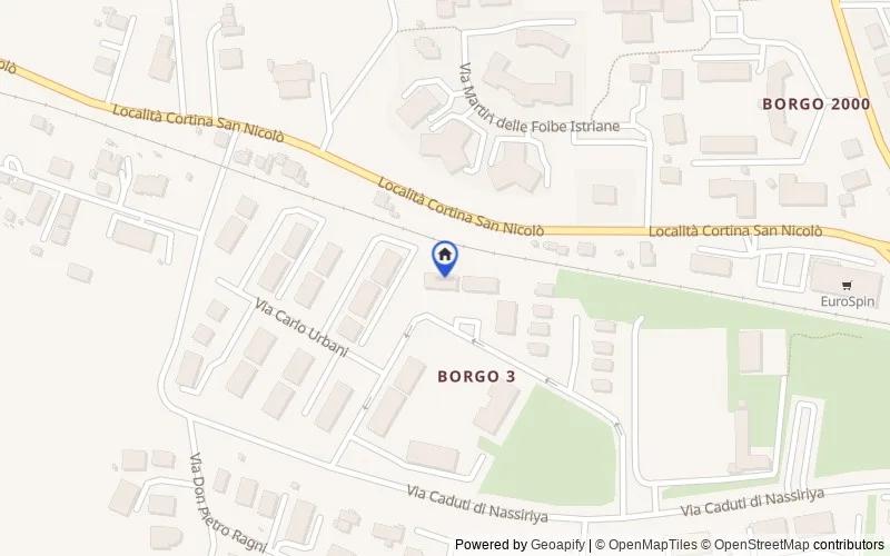 Mappa della zona: Via Carlo Urbani, 15, 60044 Fabriano AN, Italia, Fabriano, Ancona