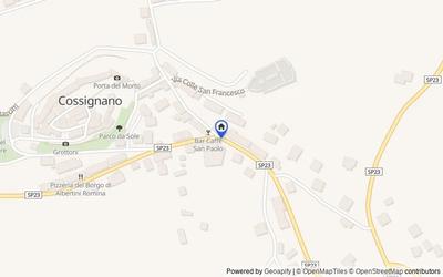 Mappa della zona: Via nd, 63030, Cossignano, Ascoli Piceno