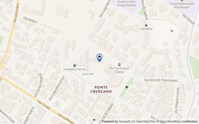 Map of the area: Quartiere Ponte Crencano, Via Giovanni Prati n. 9, 37124, Verona, Verona