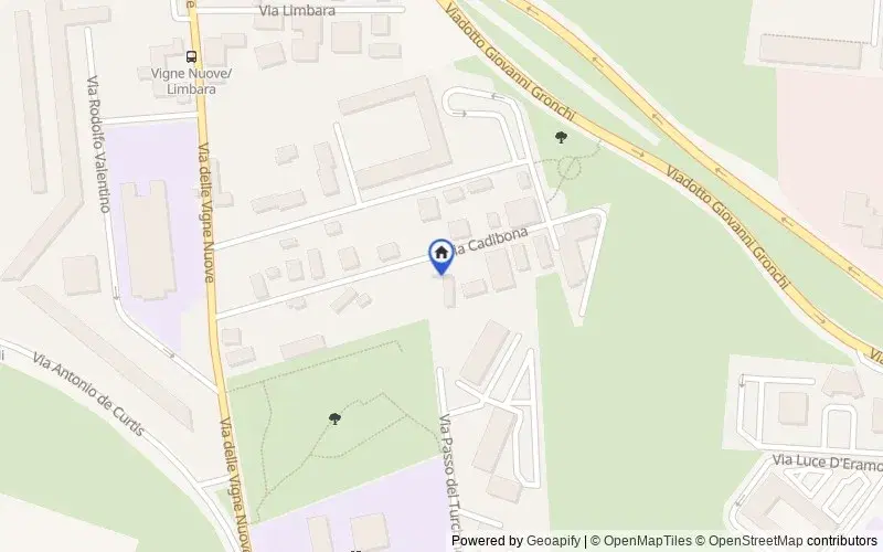 Carte du secteur : Via Cadibona, 48, 00139 Roma RM, Italia, 00139, Roma, Roma