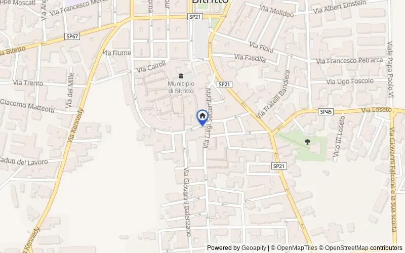 Mappa della zona: Via Nicola Balenzano, 4-6, Bitritto, Bari