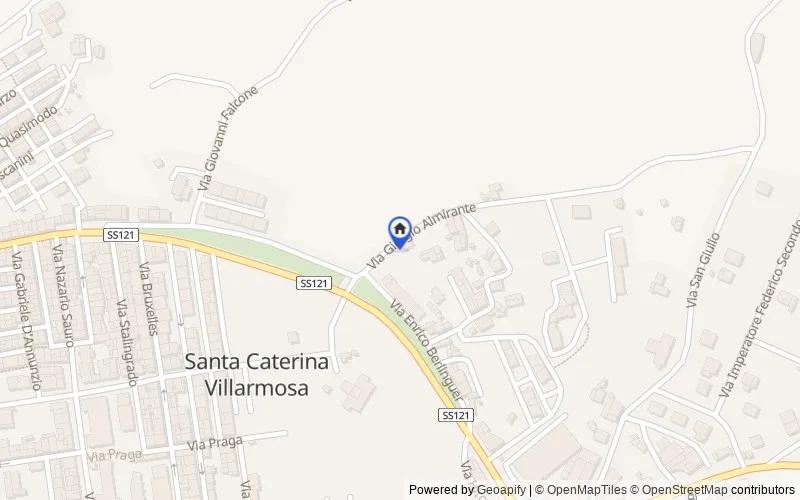 Carte du secteur : Via Giorgio Almirante, 10, 93018 Santa Caterina Villarmosa CL, Italia, Santa Caterina Villarmosa, Caltanissetta