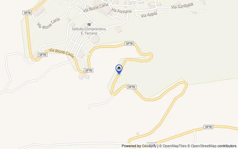 Mappa della zona: Via Rione Cacia, Ciminà, Reggio di Calabria