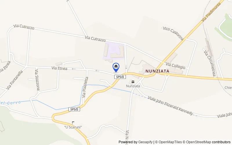 Map of the area: Via Etnea, 136/138, 95016 Nunziata CT, Italia, Mascali, Catania