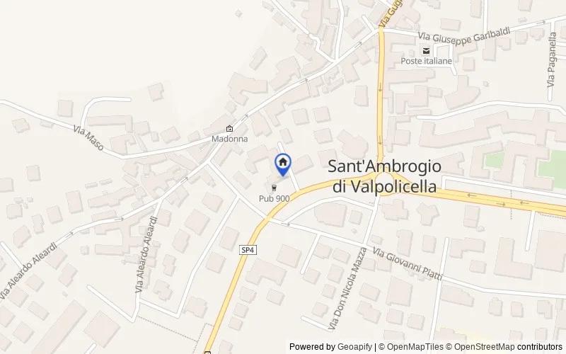 Mappa della zona: Via Matteotti n. 3, 37015, Sant'Ambrogio di Valpolicella, Verona