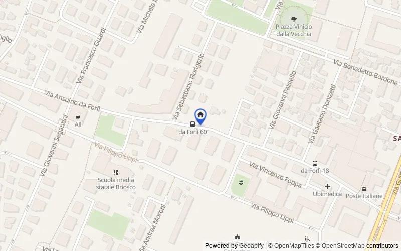 Mappa della zona: Via Ansuino da Forlì 64d, 35134 Padova PD, Italia, 35134, Padova, Padova