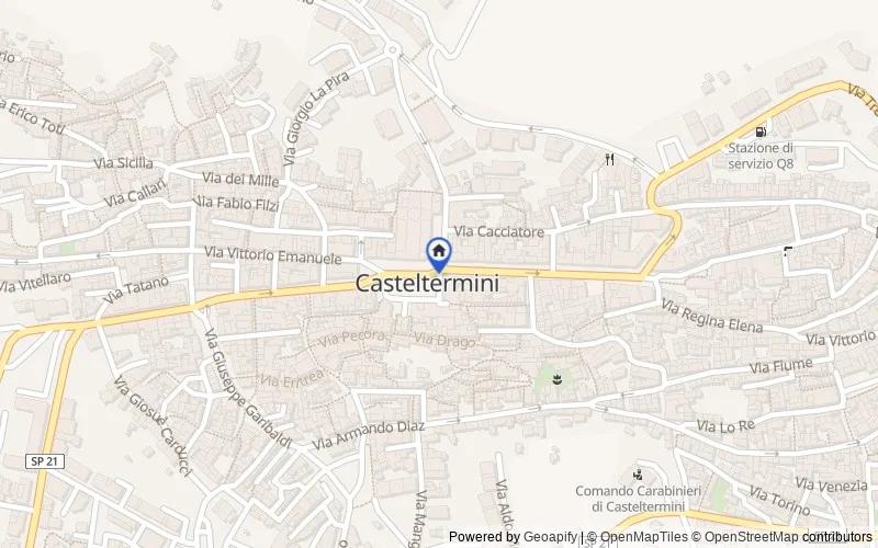 Mappa della zona: 92025 Casteltermini AG, Italia, Casteltermini, Agrigento