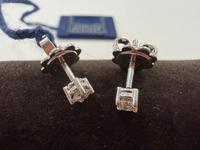 RIF 17: ORECCHINI IN ORO BIANCO 18 KT GR. 1,70 CON...