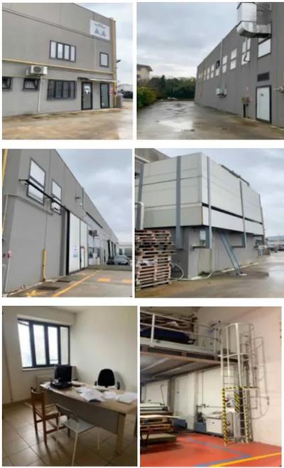 Complesso immobiliare di due unità, così catastalmente identificate: C.F., Comune Zermeghedo, fg. 3, part. n. 371: sub 9 Cat. D1 r.c. 3.422, laboratorio con uffici; sub 8 Cat. D1 r.c. 4.210, deposito; sub 1, B.C.N.C. ai sub. nn. 2-3-5-6-8-9 (cortile, camminamenti, area di manovra: bene comune). Insistente su C.T. fg. 3, map. 371 (E.U. - parte). Il complesso rientra in un fabbricato più ampio che comprende altre unità; costituisce B.C.N.C. il sub. 1, attraverso il quale si accede all’immobile.