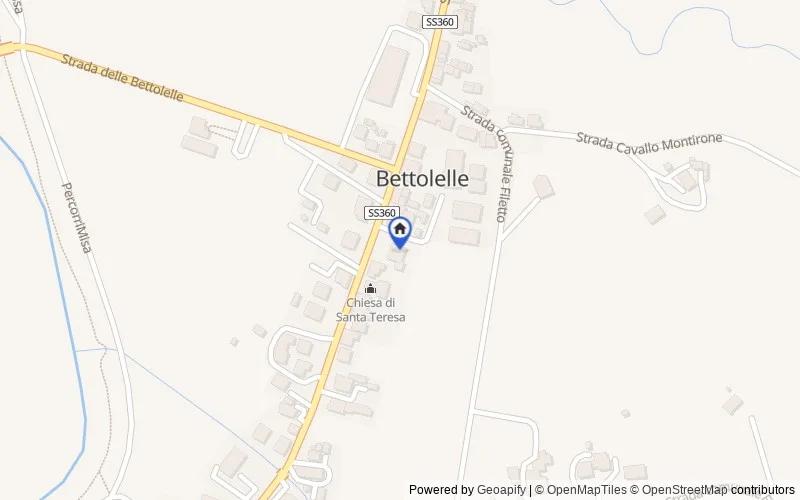 Mappa della zona: Strada per Bettolelle, 81/b, 60019 Bettolelle AN, Italia, Senigallia, Ancona