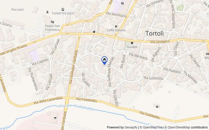 Mappa della zona: Via Cavallotti, 18, 08048 Tortolì OG, Italia, Tortolì, Nuoro