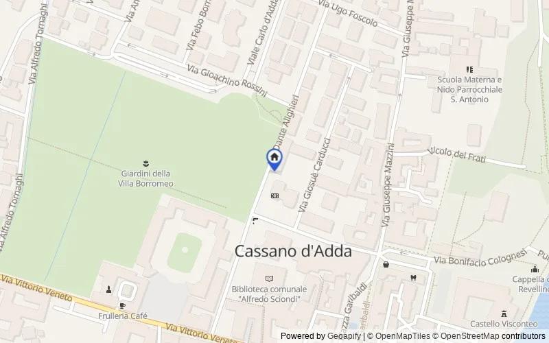 区域地图：Via D. Alighieri, 10, 20062, Cassano d'Adda, Milano