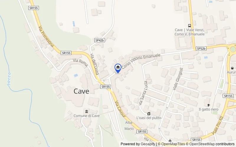Mappa della zona: Corso Vittorio Emanuele, 12, 00033 Cave RM, Italia, Cave, Roma