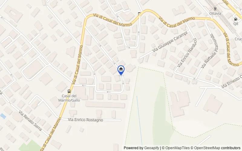 Mappa della zona: Via Rocco Pagliara, 47, 00135, Roma, Roma