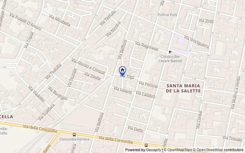 Mappa della zona: Via Mongiovì,  18 , 95121, Catania, Catania