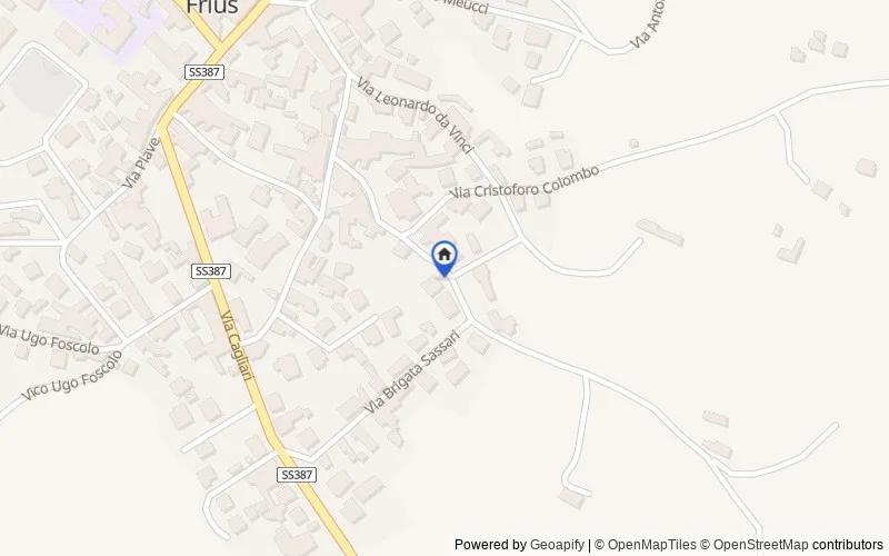 Mapa de la zona: Via Amerigo Vespucci, 09040 Sant'Andrea Frius SU, Italia, 09040, Sant'Andrea Frius, Sud Sardegna