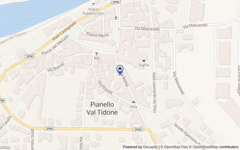Carte du secteur : Localita' Case Varesi snc, 29010, Pianello Val Tidone, Piacenza