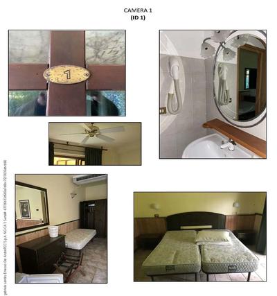 ARREDI E ACCESSORI DI N. 4 CAMERE DI STRUTTURA RICETTIVA OLTRE BENI...