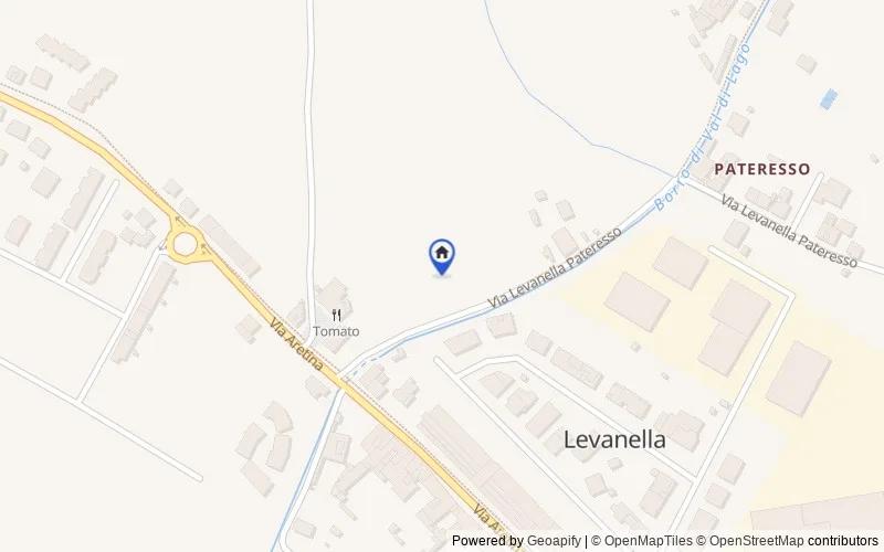 Mappa della zona: Localita' Levanella - Via del Camminlungo, 52020, Montevarchi, Arezzo