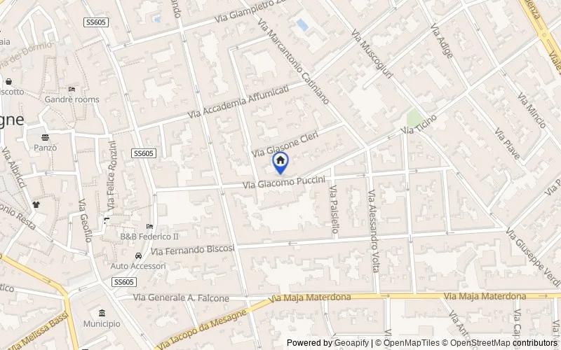 Mapa de la zona: Via Dottore Emanuele Cavaliere, 19, 72023 Mesagne BR, Italia, 72023, Mesagne, Brindisi