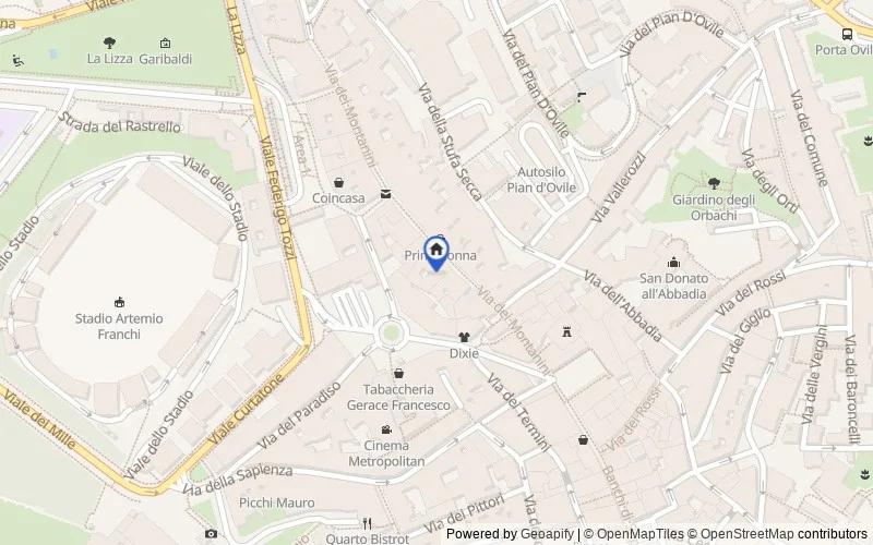 Karte der Umgebung: Via dei Montanini, 45, 53100 Siena SI, Italia, Siena, Siena