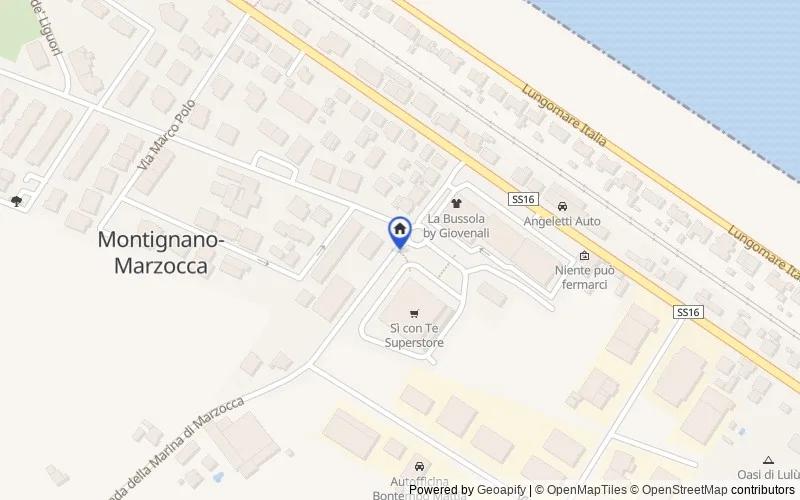 Carte du secteur : Str. della Marina, 60019 Senigallia AN, Italia, Senigallia, Ancona