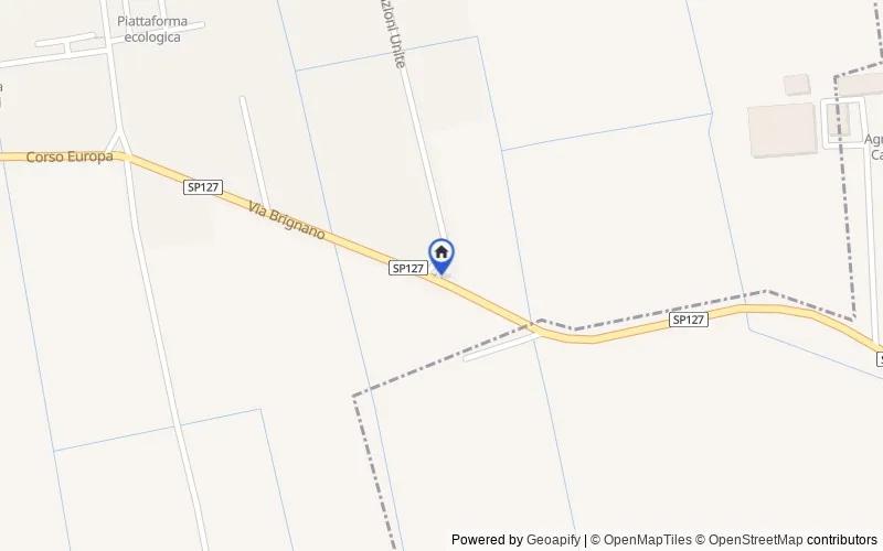 Mappa della zona: lungo la SP 127/Via Castel Rozzone, 24053, Brignano Gera d'Adda, Bergamo