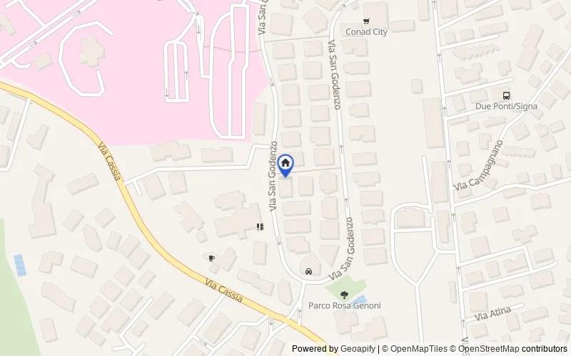 Map of the area: Via S. Godenzo, 191/193, 00191 Roma RM, Italia, Roma, Roma