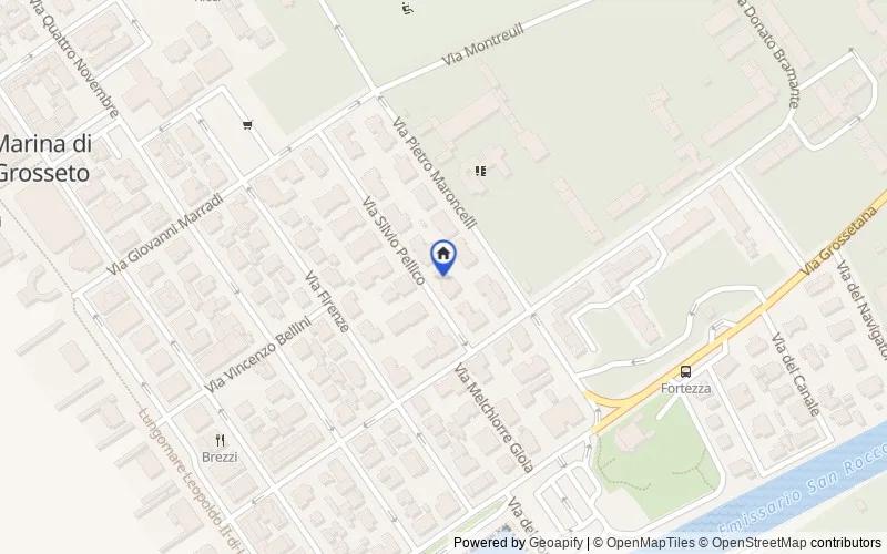 Mappa della zona: Via Silvio Pellico, 11, 58100 Marina di Grosseto GR, Italia, 58100, Grosseto, Grosseto