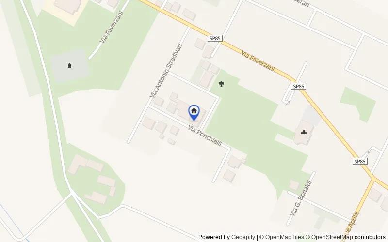 Mappa della zona: Via Ponchielli 10, 26046, San Daniele Po, Cremona