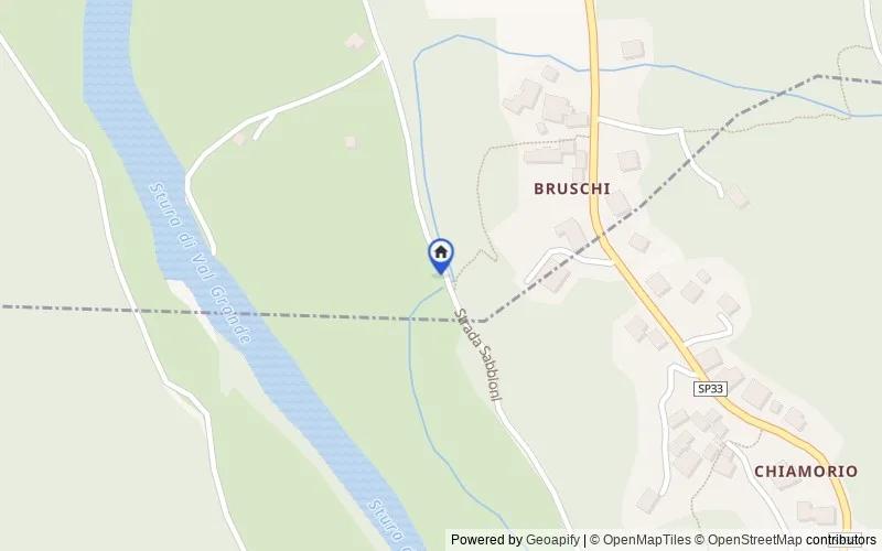 Mappa della zona: Strada Sabbione n. 1, Priocca, Cuneo