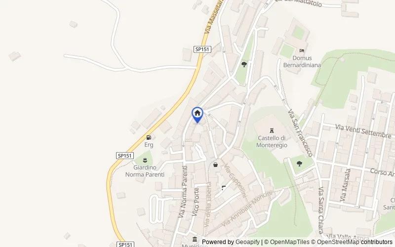 Karte der Umgebung: Vicolo Albizzeschi, 5, 58024 Massa Marittima GR, Italia, 58024, Massa Marittima, Grosseto