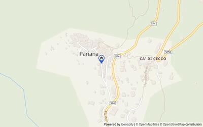 Mappa della zona: Frazione Pariana, 54100, Massa, Massa-Carrara