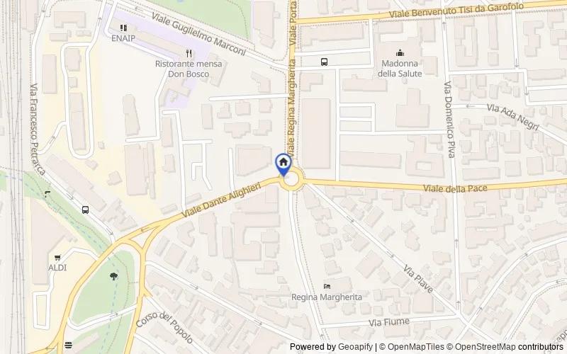 Mappa della zona: ai limiti del quartiere Commenda Est, 45100, Rovigo, Rovigo