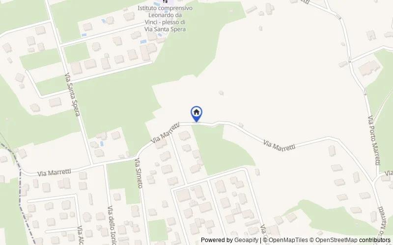 Mapa de la zona: Via Marretti, 95030 Mascalucia CT, Italia, Mascalucia, Catania
