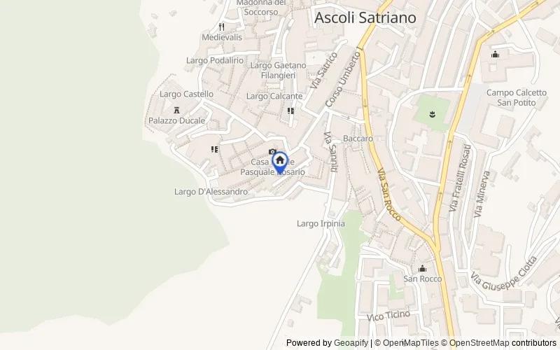 Mappa della zona: via Torre Arsa, 10, 71022, Ascoli Satriano, Foggia