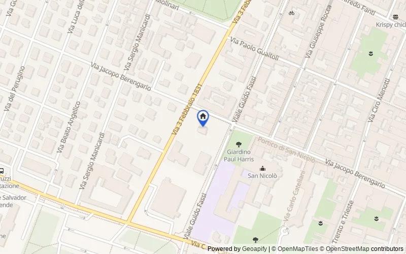 Mapa de la zona: Via Guido Fassi, 16, 41012 Carpi MO, Italia, 41012, Carpi, Modena
