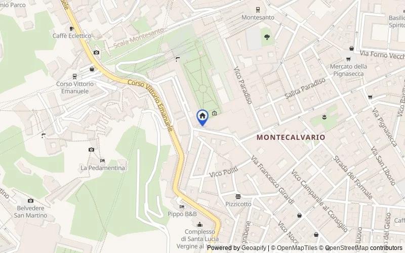 Carte du secteur : Via Santa Lucia al Monte n. 9, 80134, Napoli, Napoli