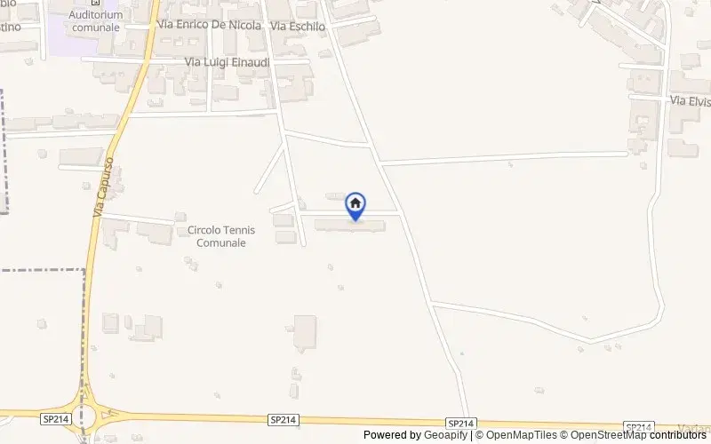 Mapa de la zona: Via Eschilo, 3, 70019 Triggiano BA, Italia, Triggiano, Bari