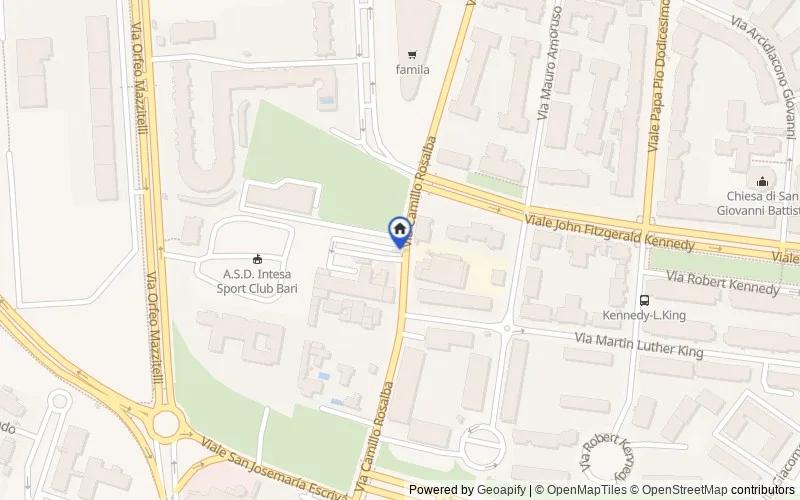 Mappa della zona: Via Camillo Rosalba 59, 70124, Bari, Bari