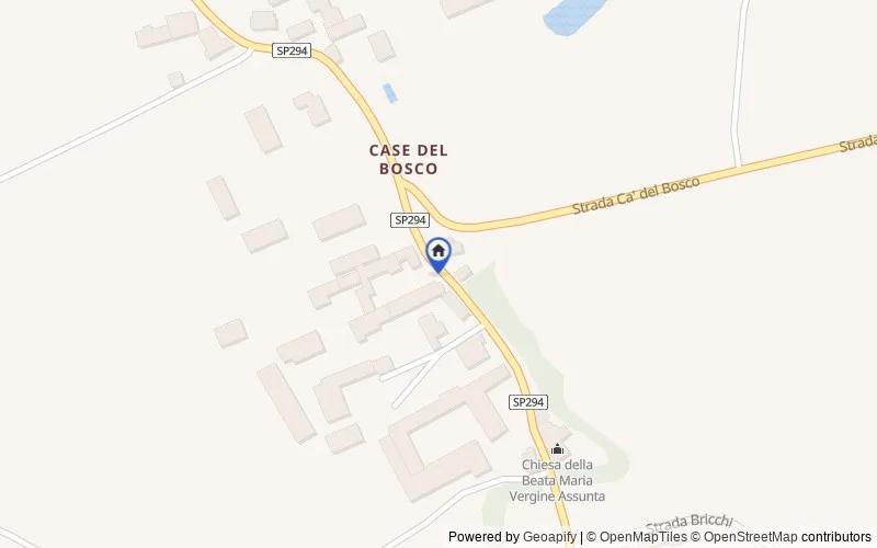 Carte du secteur : Frazione Casa del Bosco, 12042 Case del Bosco CN, Italia, Bra, Cuneo