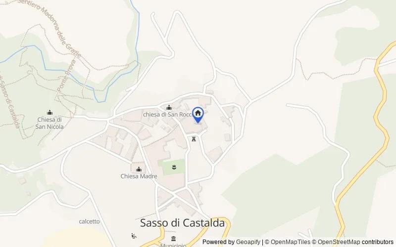 Mappa della zona: Via Calvario, 12, 85050 Sasso di Castalda PZ, Italia, Sasso di Castalda, Potenza