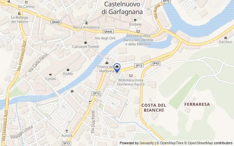 区域地图：P.za On. Loris Biagioni, 7, 55032 Castelnuovo di Garfagnana LU, Italia, Castelnuovo di Garfagnana, Lucca