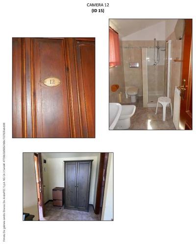 ARREDI E ACCESSORI DI N. 3 CAMERE DI STRUTTURA RICETTIVA, MEGLIO DESCRITTI...