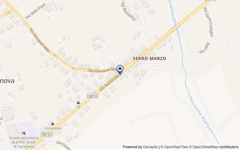 Carte du secteur : Via Nazionale, 98070 Torrenova ME, Italia, 98070, Torrenova, Messina