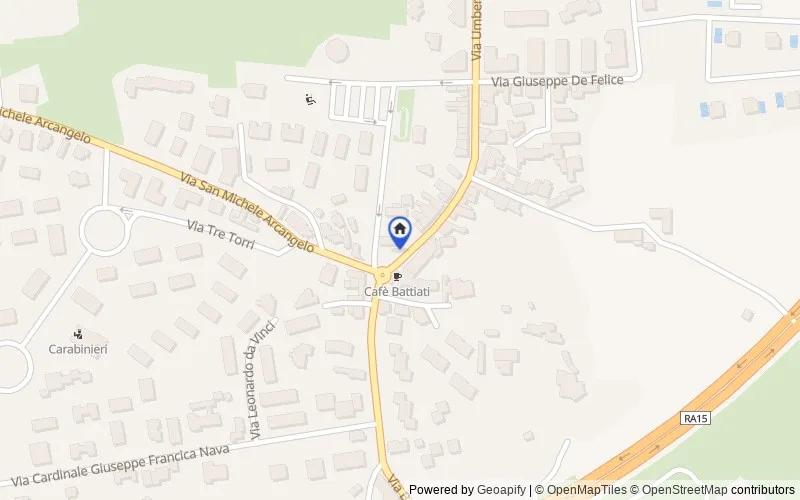 Map of the area: VIA GARIBALDI 9, 13, Sant'Agata li Battiati, Catania