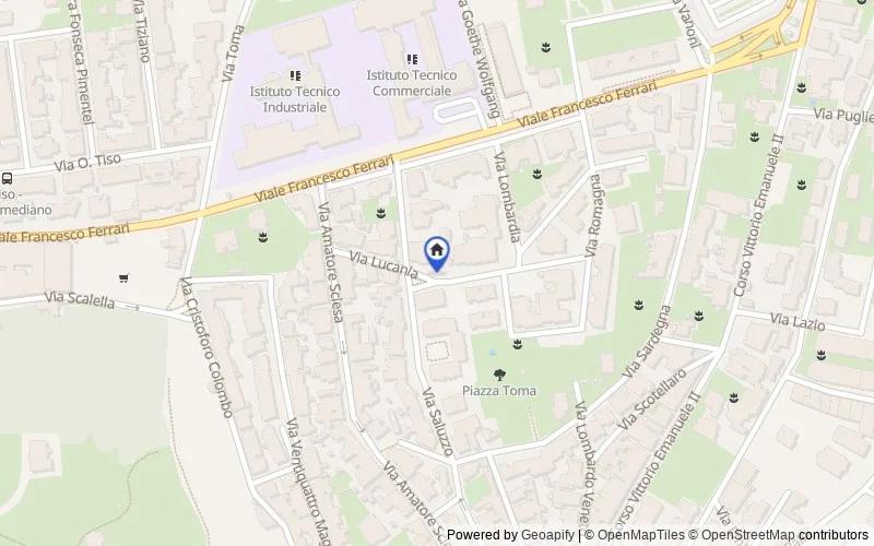 Carte du secteur : Via Lucania, 73042 Casarano LE, Italia, Casarano, Lecce