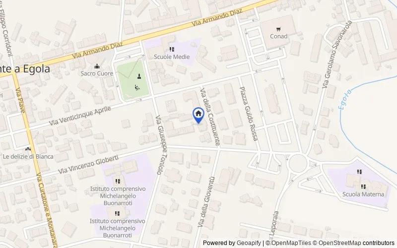 Map of the area: Via della Costituente, 9, 56024 San Miniato PI, Italia, 56028, San Miniato, Pisa