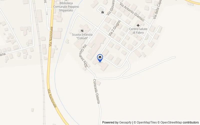 Mapa de la zona: Via Salvatore Quasimodo, 2, 05015, Fabro, Terni