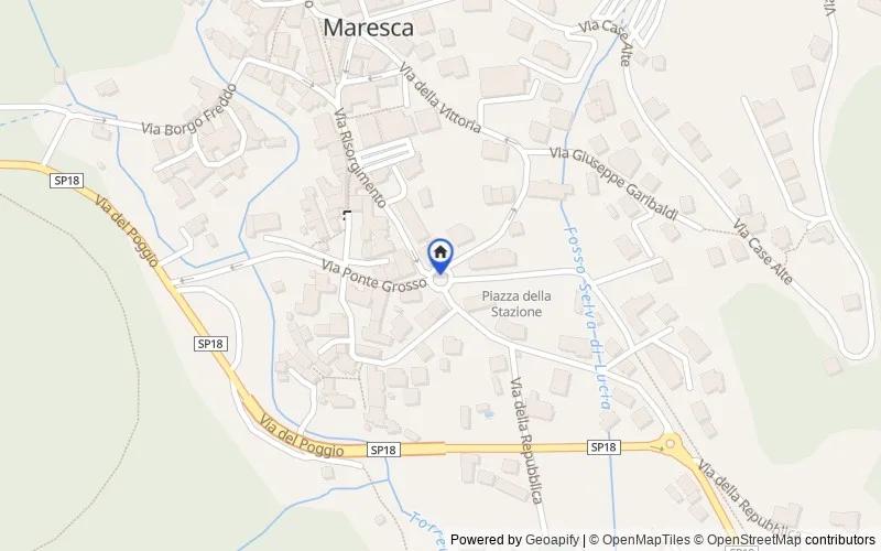 Map of the area: Via Case Paolacci 60 - Località Maresca , San Marcello Piteglio, Pistoia